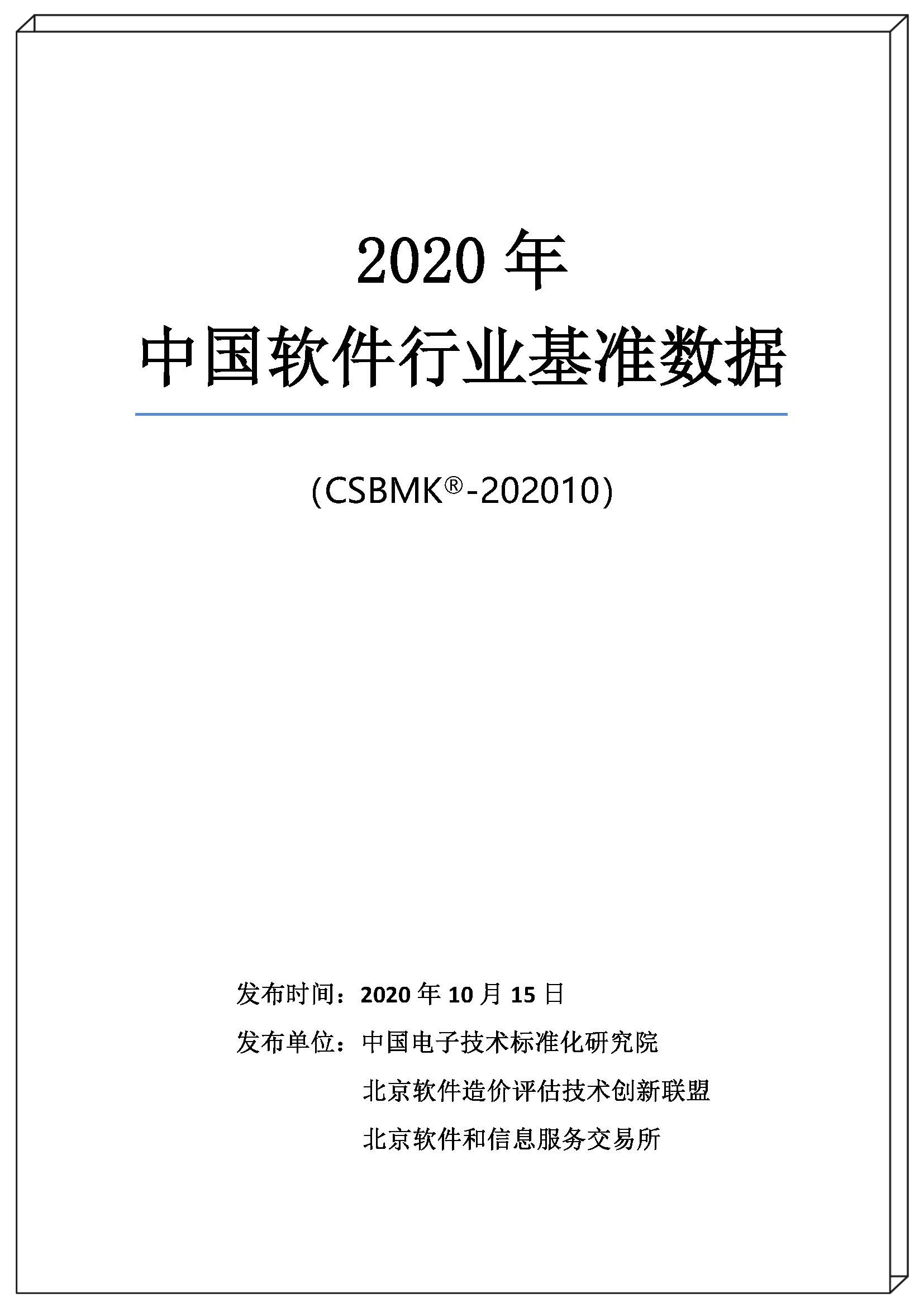 2020年中国软件行业基准数据