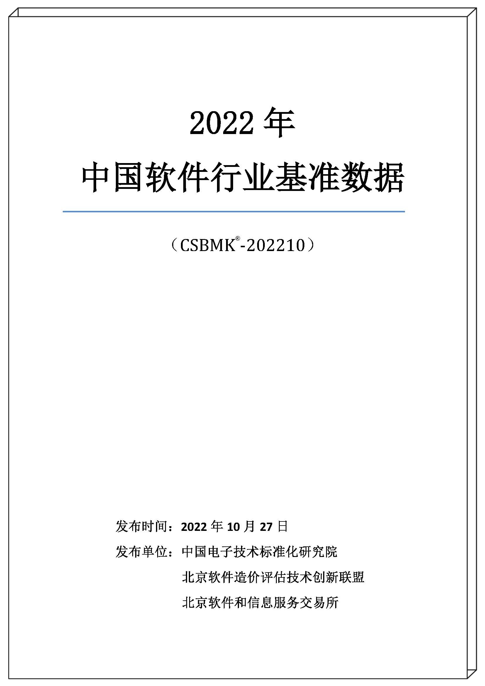 2022年中国软件行业基准数据