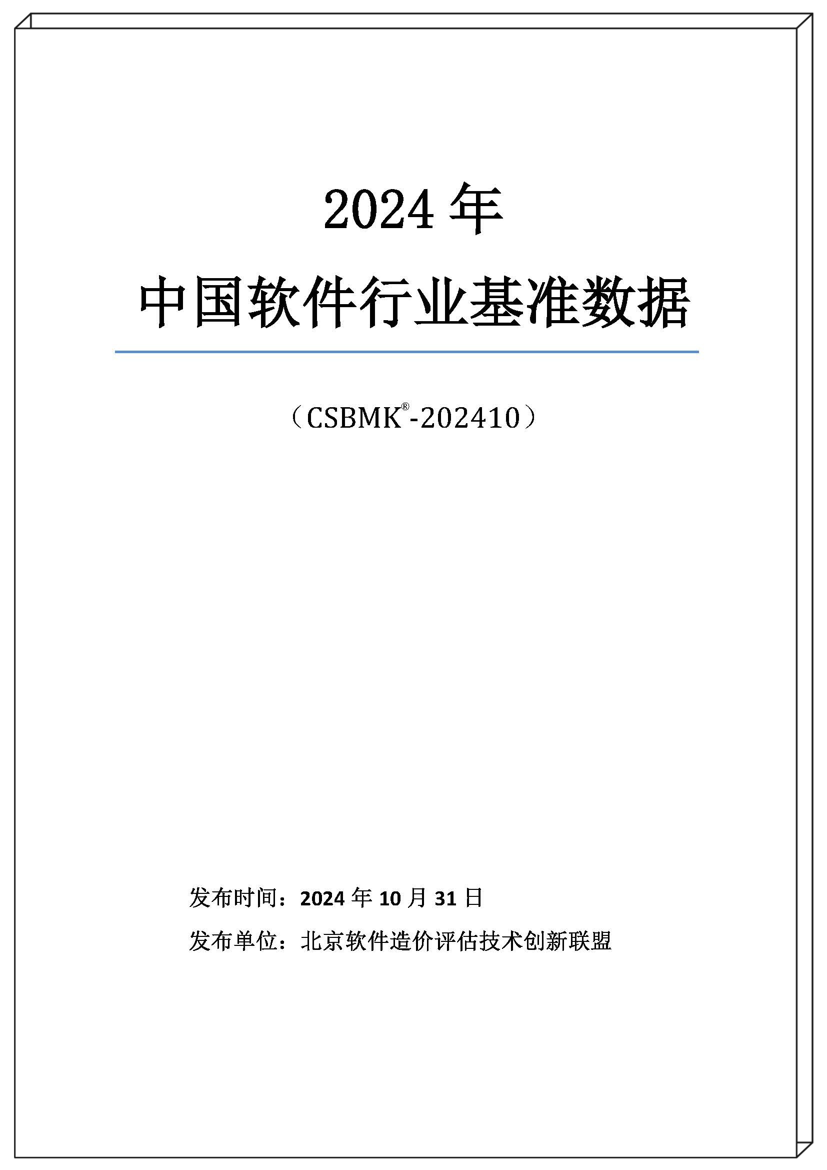 2024年中国软件行业基准数据