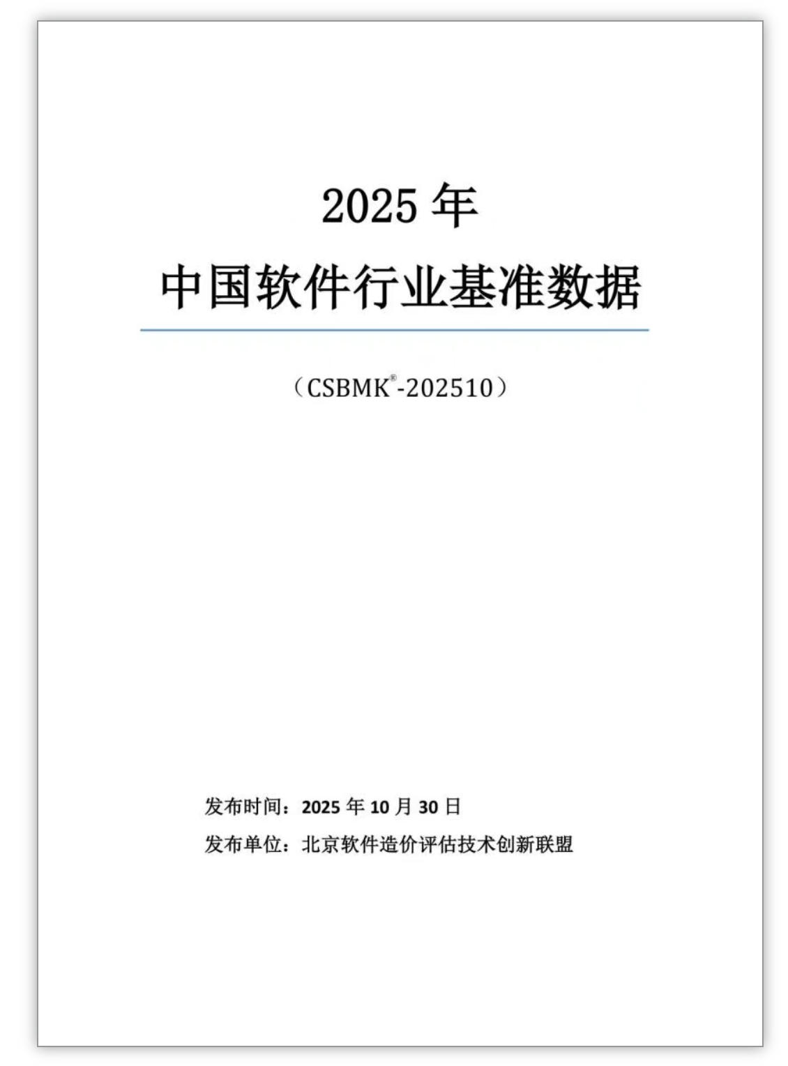 2025年中国软件行业基准数据